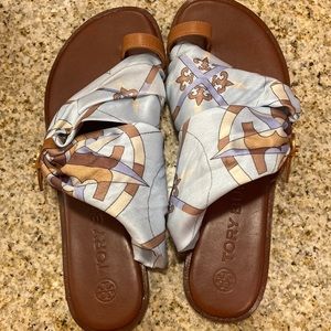 New Tory Burch Slebt scarf sandal